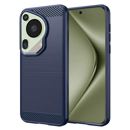 Coque pour Huawei Pura 70 Ultra, Techsuit, Carbone, Bleue