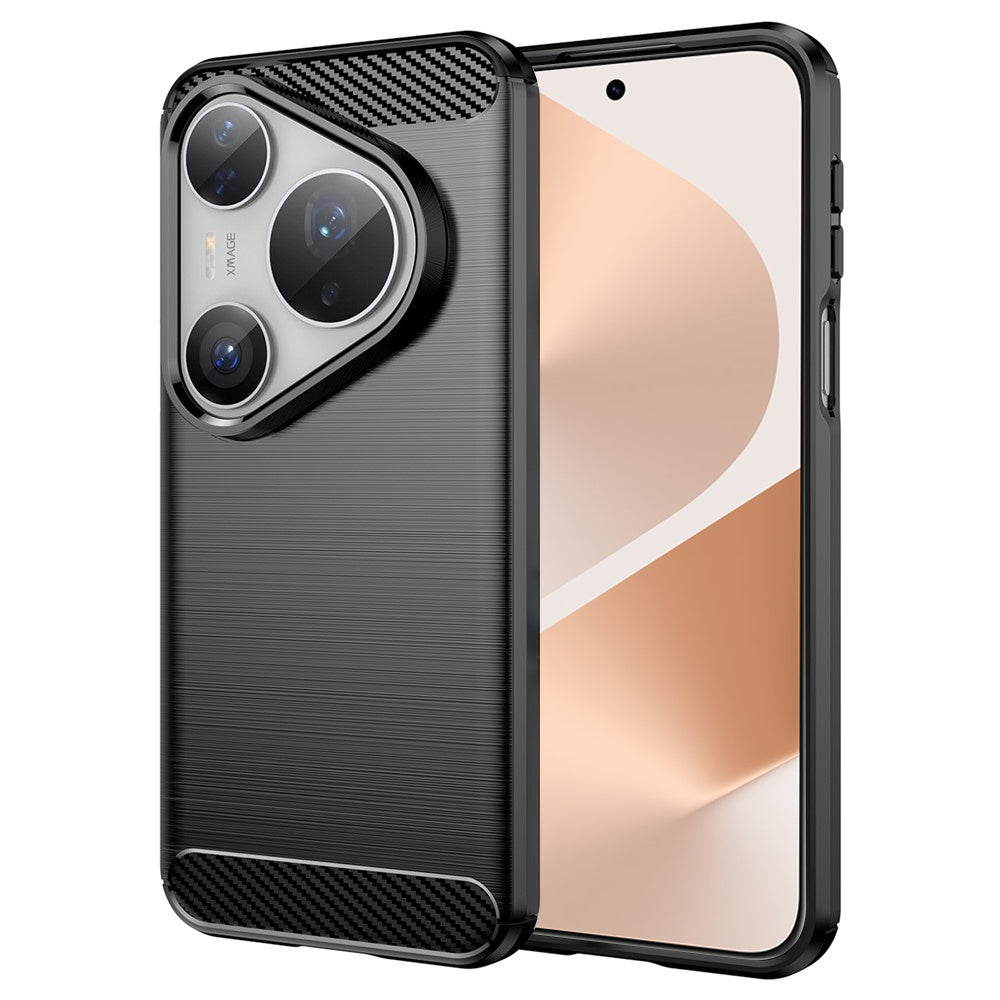 Coque pour Huawei Pura 80 Pro / Pura 80 Ultra, Techsuit, Carbone, Noire