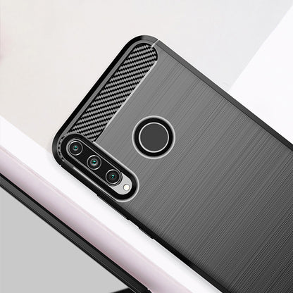 Case for Huawei Y6p, Techsuit, Carbon, Black