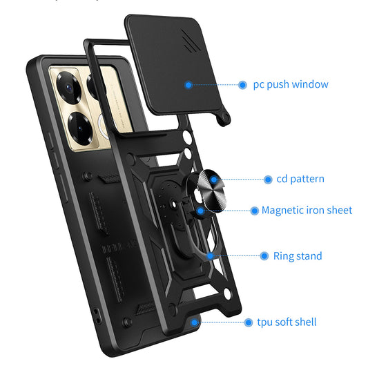 Case for Infinix Note 40 Pro+, Techsuit, CamShield, Pink