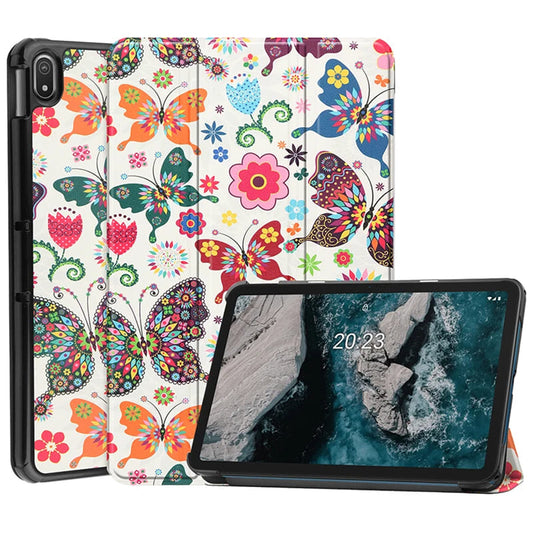 Housse pour Lenovo Idea Tab 11, Techsuit, FoldPro Butterfly, Multicolore