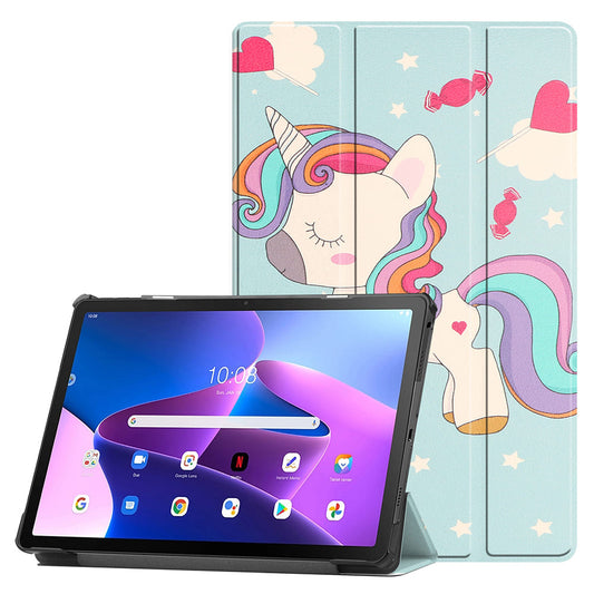 Housse pour Lenovo Idea Tab 11, Techsuit, FoldPro Unicorn, Multicolore