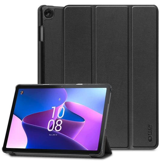 Etui pour Lenovo Tab M10 Gen 3, Tech-Protect, SmartCase, Noir 