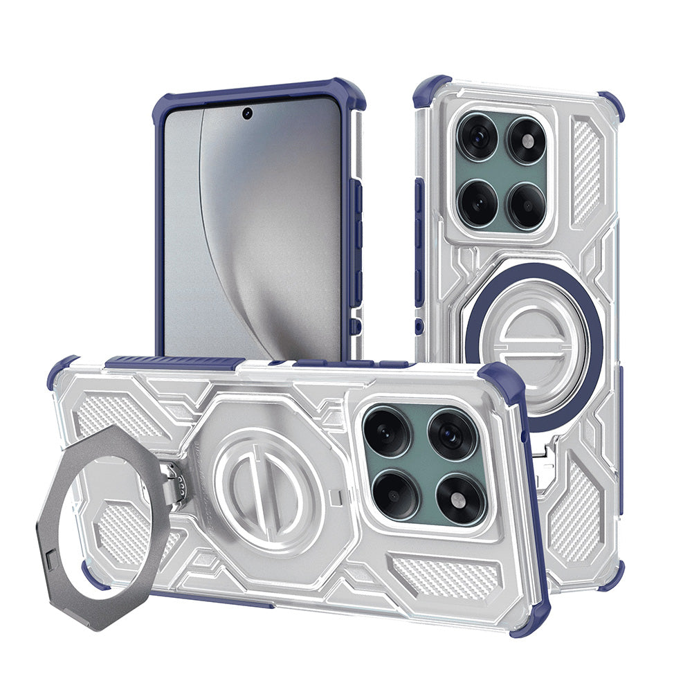 Case for Motorola Edge 60 Pro, Techsuit, Carbon Shield Pro, Blue