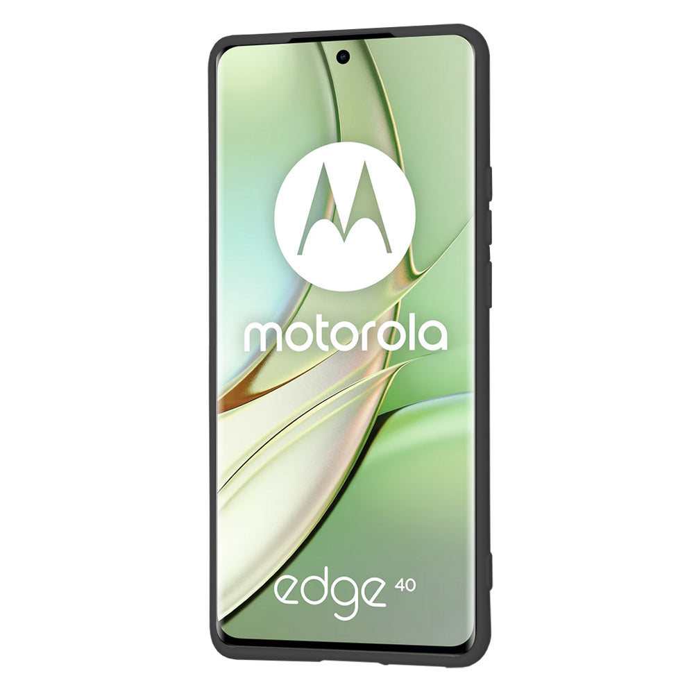 Coque pour Motorola Edge (2023) / Edge 40, Techsuit, SoftFlex, Noire