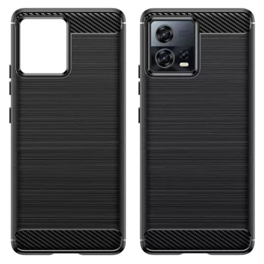 Coque pour Motorola Edge 30 Fusion, Techsuit, Carbone, Noire