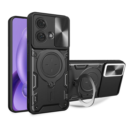 Coque pour Motorola Edge 40 Neo, Techsuit, CamGuard Pro, Noire