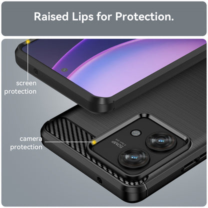 Coque pour Motorola Edge 40 Neo, Techsuit, Carbone, Noire