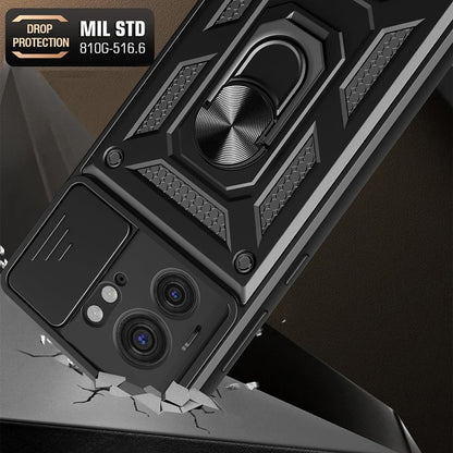 Coque pour Motorola Edge 40, Techsuit, CamShield, Noire