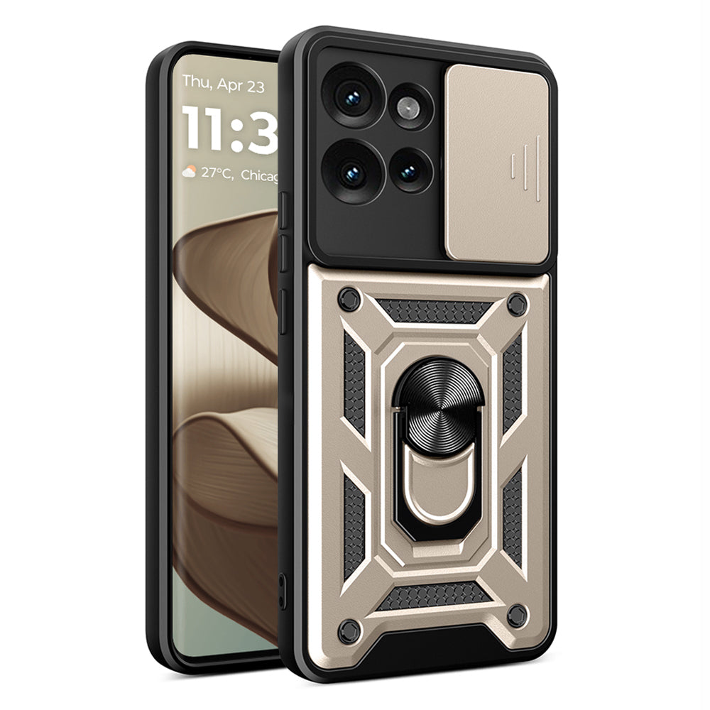 Coque pour Motorola Edge 50 Fusion, Techsuit, CamShield, Dorée