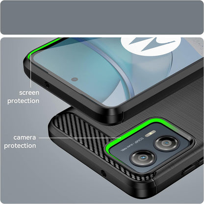 Case for Motorola Edge 50 Fusion, Techsuit, Carbon, Black