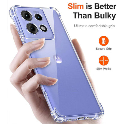 Coque pour Motorola Edge 50 Neo, Techsuit, Anti-choc Claire, Transparente