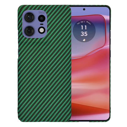 Case for Motorola Edge 50 Pro, Techsuit, Carbonite FiberShell, Green