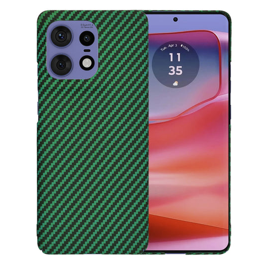 Coque pour Motorola Edge 50 Pro, Techsuit, Carbonite FiberShell, Vert