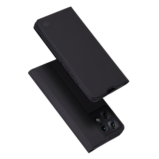 Coque pour Motorola Edge 50 Pro, Techsuit, Magskin Book, Noire