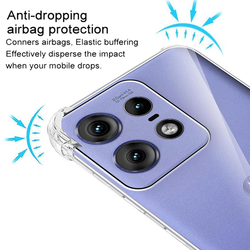Case for Motorola Edge 50 Pro, Techsuit, Shockproof Clear, Transparent