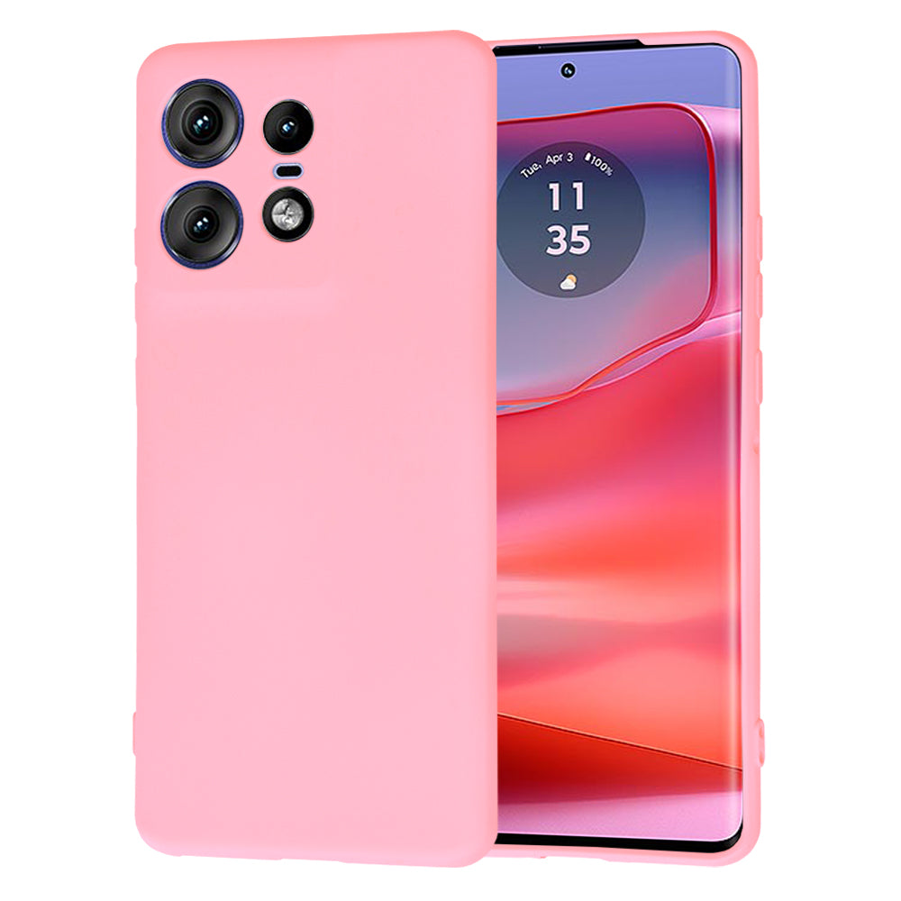 Coque pour Motorola Edge 50 Pro, Techsuit, SoftFlex, Rose Clair