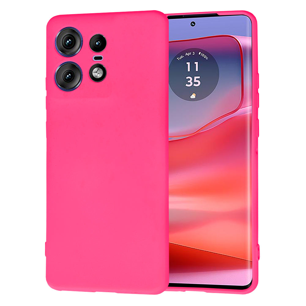 Coque pour Motorola Edge 50 Pro, Techsuit, SoftFlex, Rose Foncé