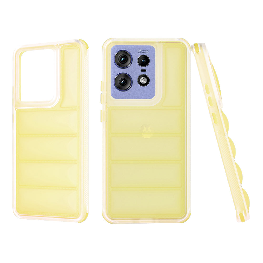 Coque pour Motorola Edge 50 Pro, Techsuit, Wave Shield, Jaune