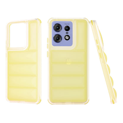 Coque pour Motorola Edge 50 Pro, Techsuit, Wave Shield, Jaune