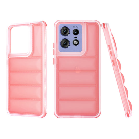 Coque pour Motorola Edge 50 Pro, Techsuit, Wave Shield, Rouge