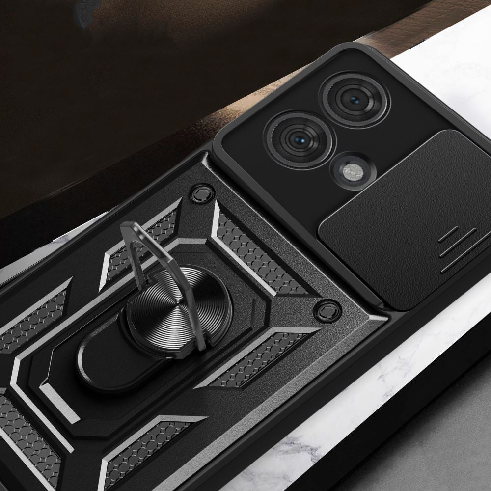 Coque pour Motorola Edge 50 Ultra, Techsuit, CamShield, Noire