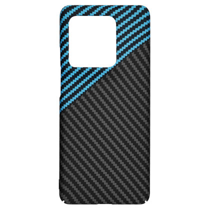 Case for Motorola Edge 50 Ultra, Techsuit, Carbonite FiberShell, Black Blue
