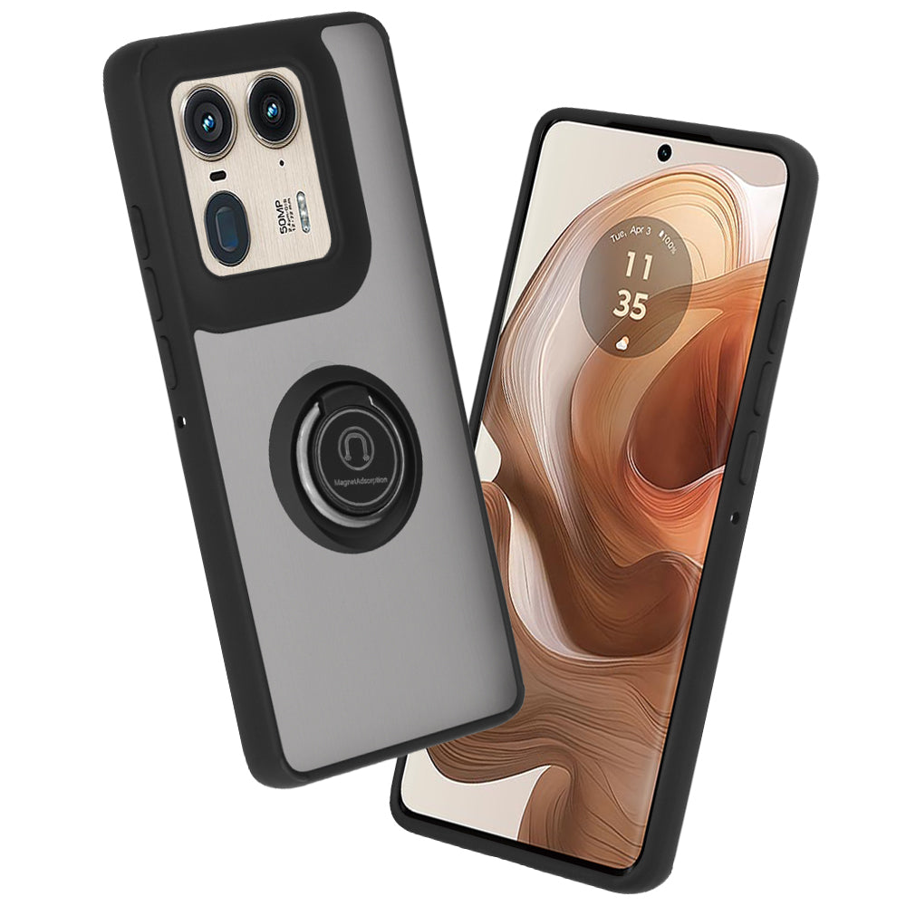 Case for Motorola Edge 50 Ultra, Techsuit, Glinth, Black