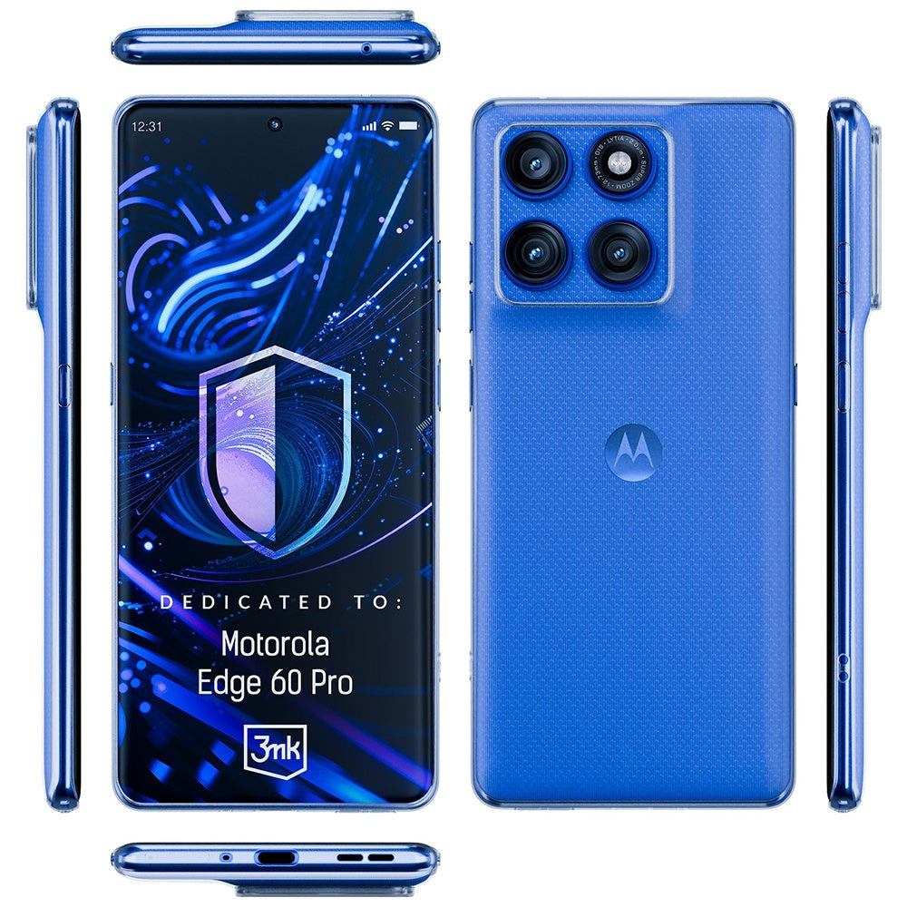 Coque pour Motorola Edge 60 Pro, 3MK, Clear, Transparente