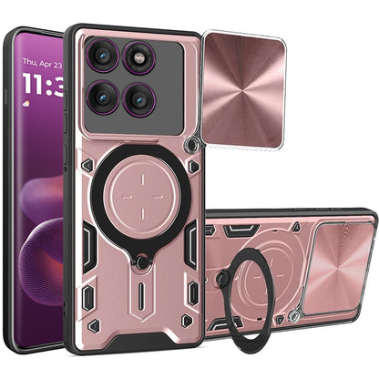 Coque pour Motorola Edge 60 Pro, Techsuit, CamGuard Pro, Rose Doré