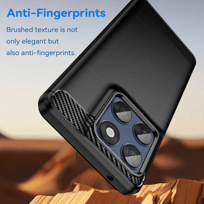 Coque pour Motorola Edge 60 Pro, Techsuit, Carbone, Noire