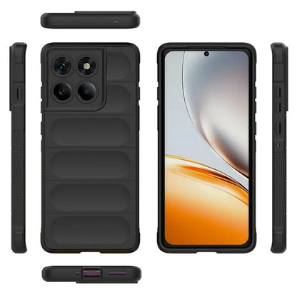 Coque pour Motorola Edge 60 Pro, Techsuit, Magic Shield, Noire
