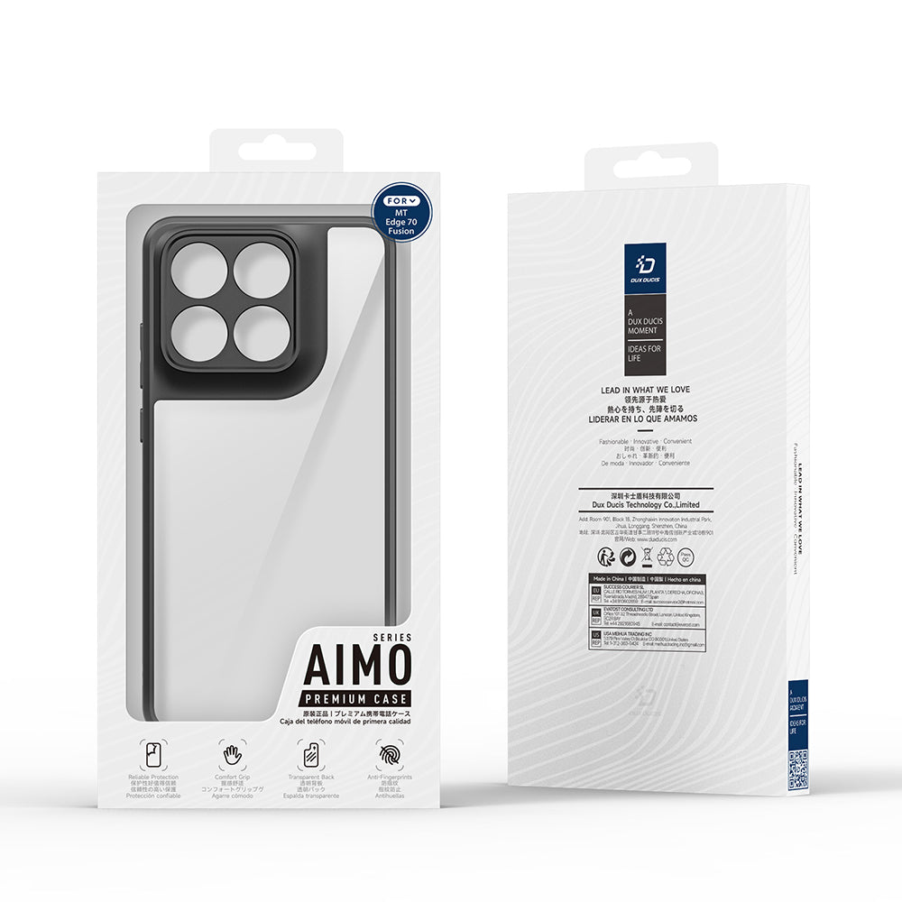 Coque pour Motorola Edge 70 Fusion, DUX DUCIS, Aimo, Noire
