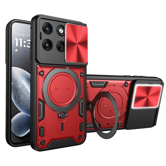 Coque pour Motorola Edge 70 Fusion, Techsuit, CamGuard Pro, Rouge