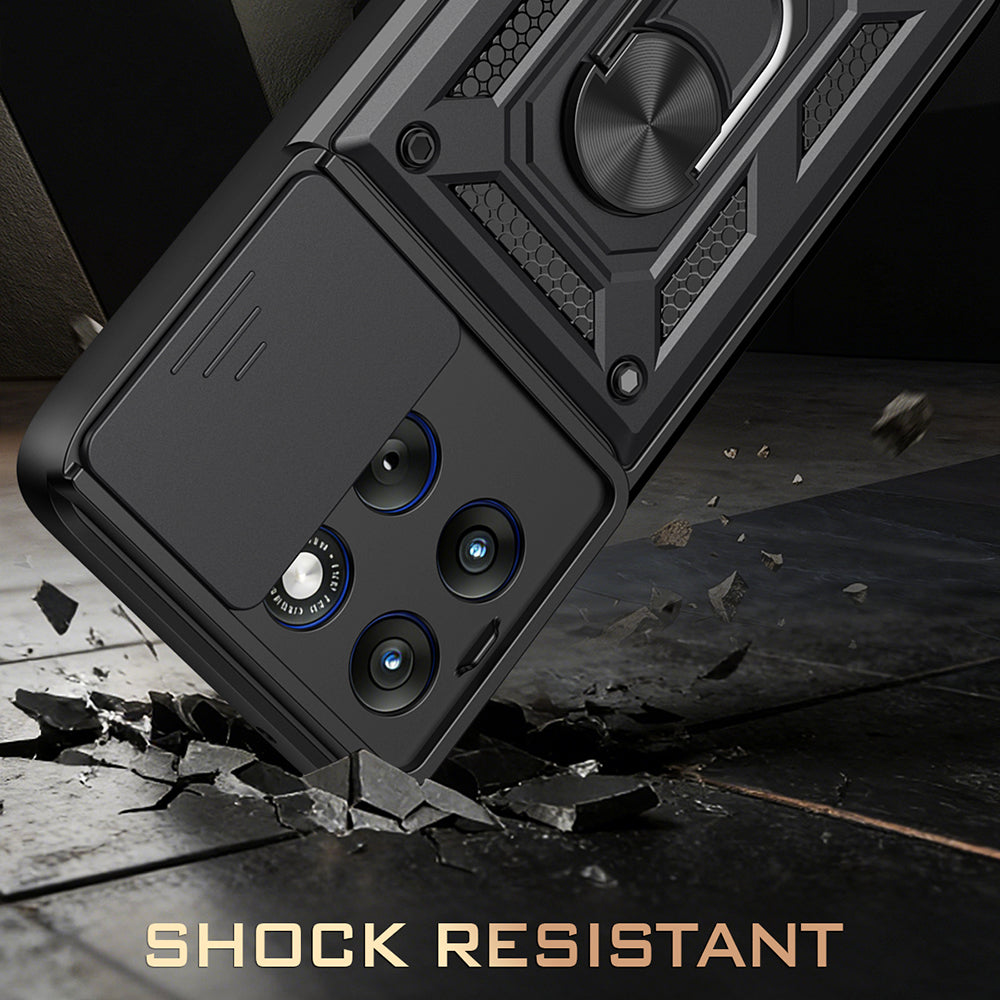 Étui pour Motorola Edge 70 Fusion, Techsuit, CamShield, Bleu