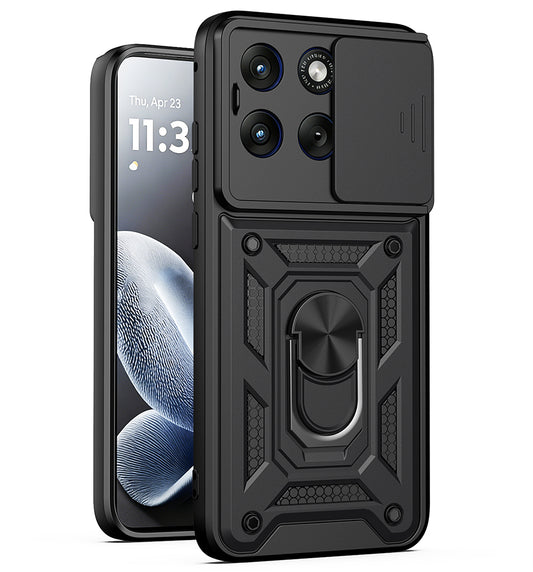 Étui pour Motorola Edge 70 Fusion, Techsuit, CamShield, Noir