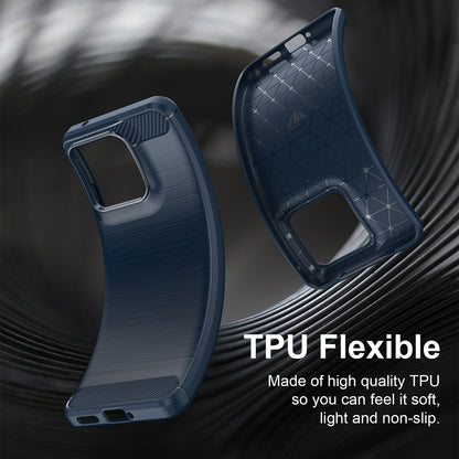 Case for Motorola Edge 70 Fusion, Techsuit, Carbon, Blue