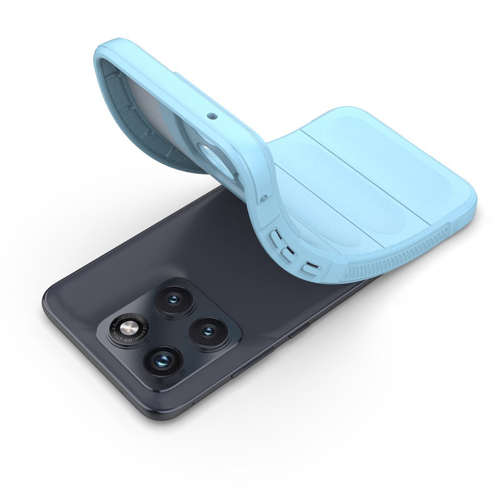 Coque pour Motorola Edge 70 Fusion, Techsuit, Magic Shield, Bleu