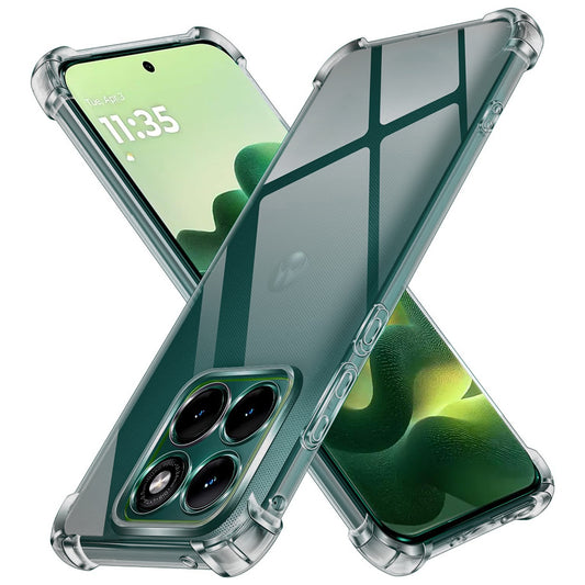 Coque pour Motorola Edge 70 Fusion, Techsuit, Transparent Antichoc, Fumé