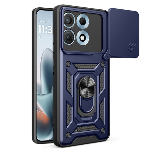 Coque pour Motorola Edge 70 Max, Techsuit, CamShield, Bleue