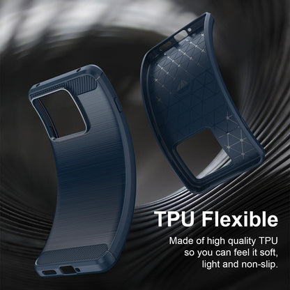 Case for Motorola Edge 70 Max, Techsuit, Carbon, Blue