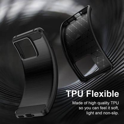 Coque pour Motorola Edge 70 Max, Techsuit, Carbone, Noire