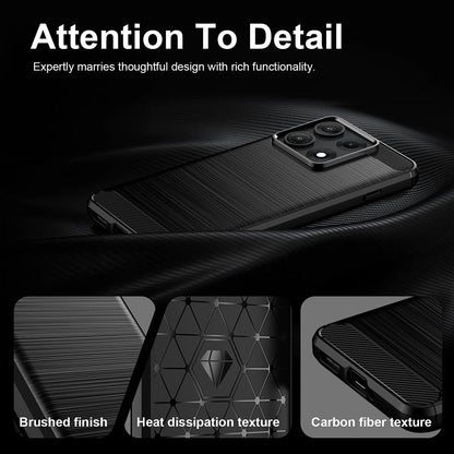 Coque pour Motorola Edge 70 Max, Techsuit, Carbone, Noire