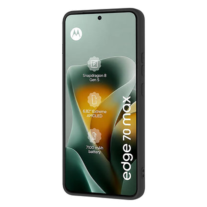 Coque pour Motorola Edge 70 Max, Techsuit, SoftFlex, Noire