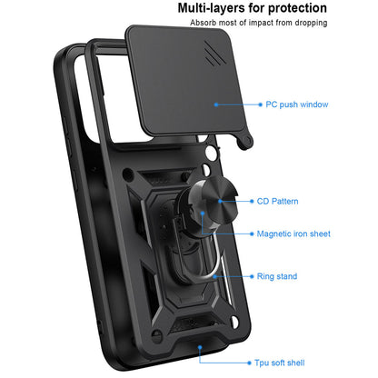 Coque pour Motorola Edge 70 Pro, Techsuit, CamShield, Bleue