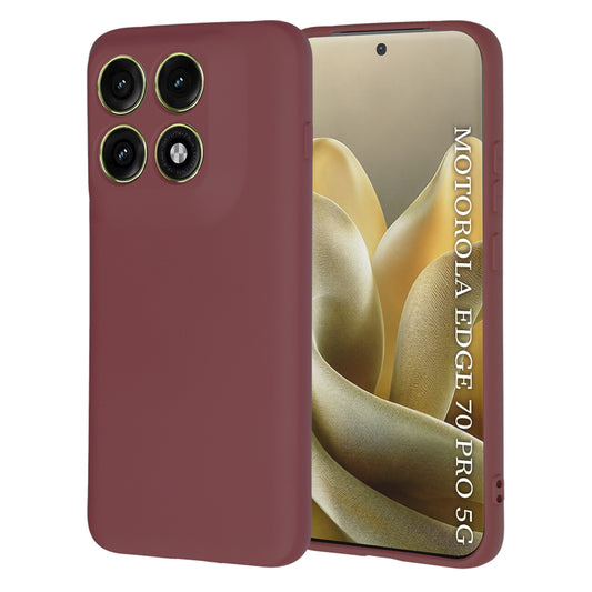 Coque pour Motorola Edge 70 Pro, Techsuit, SoftFlex, Bordeaux