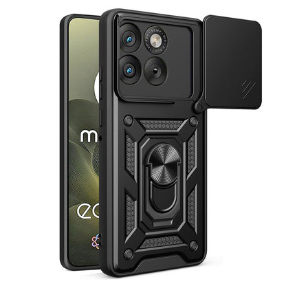 Étui pour Motorola Edge 70, Techsuit, CamShield, Noir
