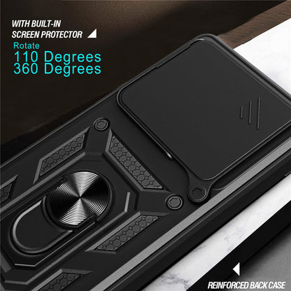 Étui pour Motorola Edge 70, Techsuit, CamShield, Noir