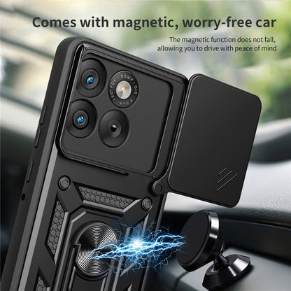 Étui pour Motorola Edge 70, Techsuit, CamShield, Noir