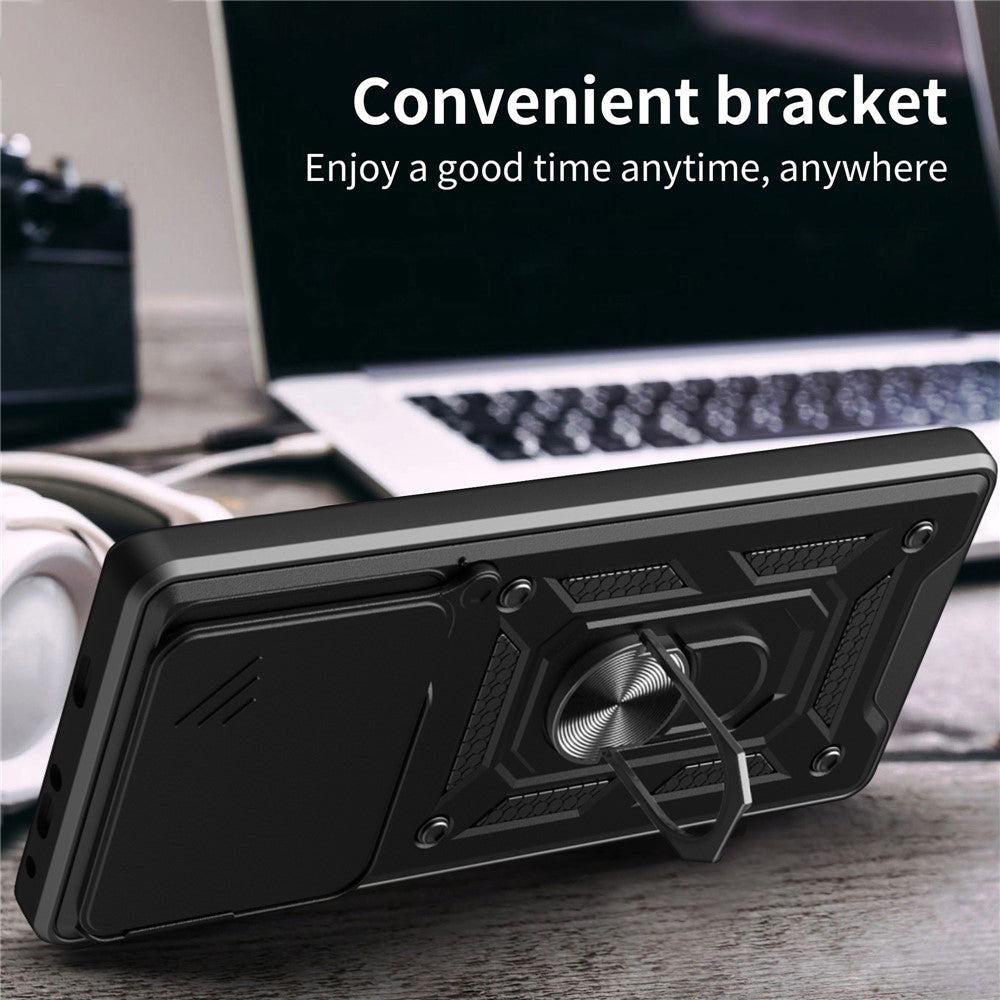 Étui pour Motorola Edge 70, Techsuit, CamShield, Rose Doré